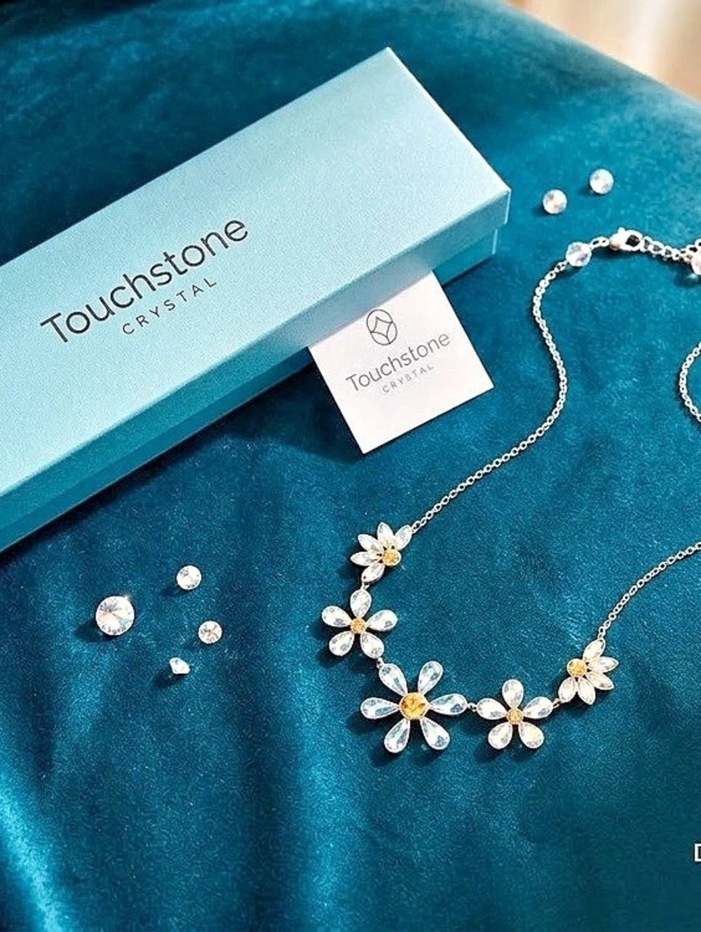 Touchstone Crystal Fresh as a Daisy Necklace Set